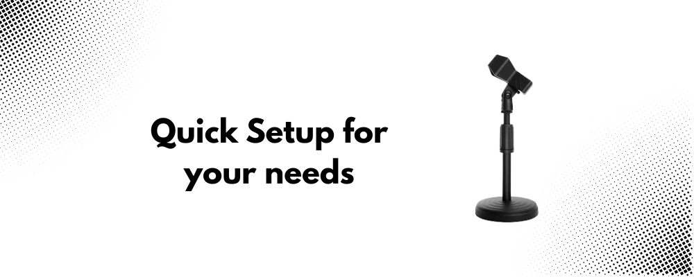 Desktop Mic Stand – Compact and Convenient