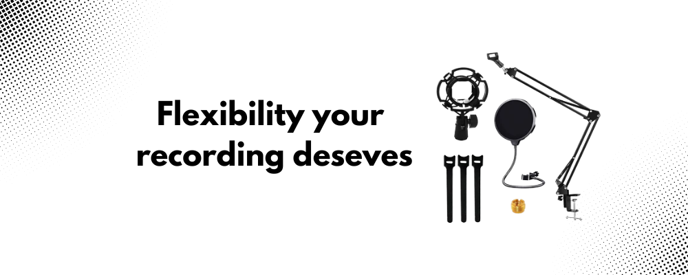 Boom Arm Mic Stand – Flexible and Professional