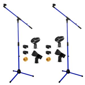 5Core Tripod Mic Stand 2Pcs Adjustable Holder Floor Microphone Boom Arm